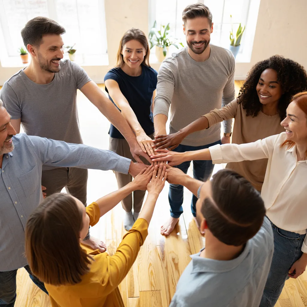 Fælles afslutningsritual efter workshop